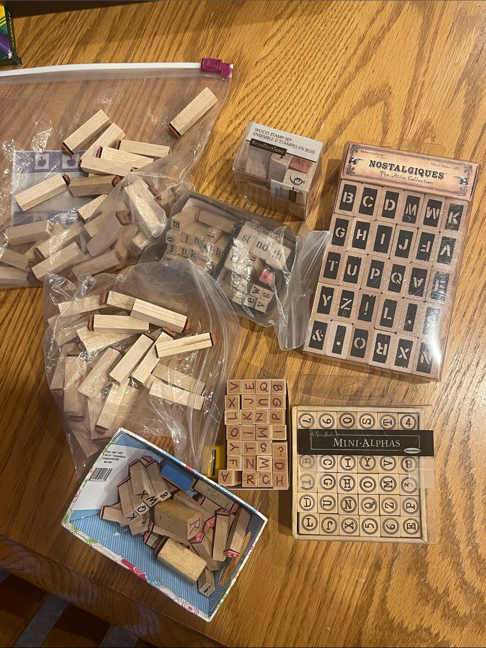 Stamp Sets Wooden Alphabet Assortment 🌼